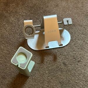 Phone and Apple Watch stands